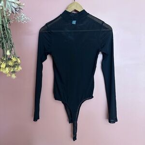 Black Long Sleeve Bodysuit